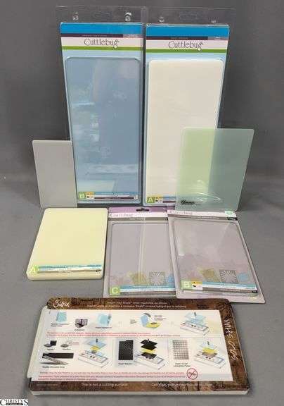 Cuttlebug and Sizzix Roller Machine Cutting Pads, Spacers, Die Adapters, and Embossing Plates, Sizes A,B,C image