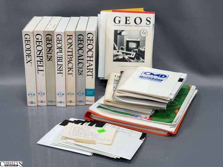 GEOS Software and Manuals.  GEODEX, GEOSPELL, GEOS128, GEOPUBLISH, FRONTPACK1, GEOCALC128 and More. image