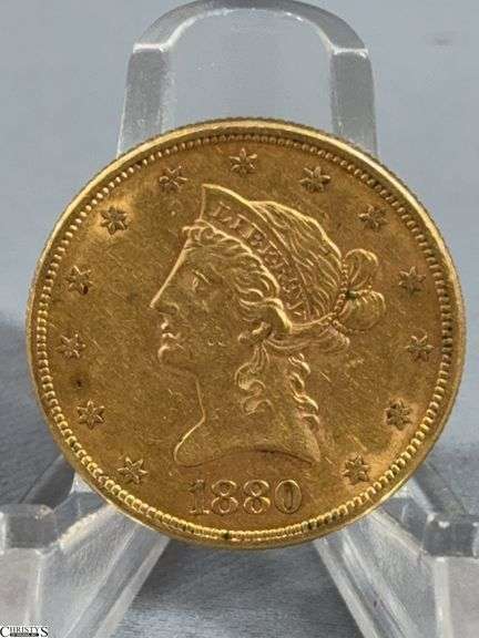 1880-S Liberty Head $10 Gold Eagle Coin image