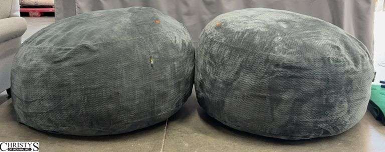 2 Lounge & Co Oversized Bean Bags - approx 50" x 25" image