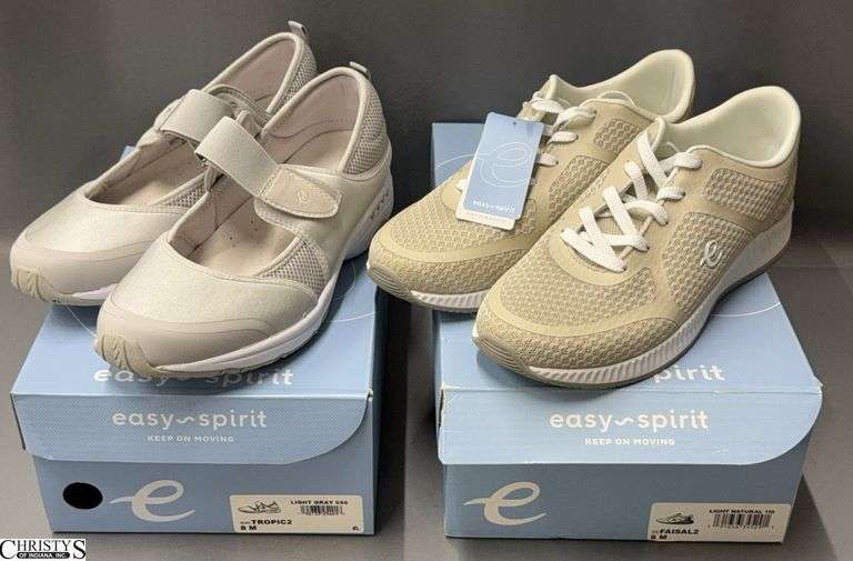2 Pairs Easy Spirit Ladies New Shoes - Size 8 image