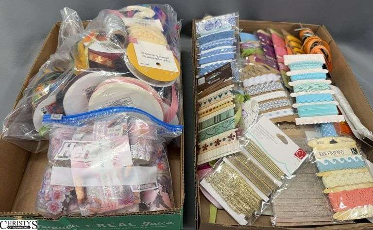 Craft Ribbon Rolls, Printed Rolls, Some Elastic, Paper Ribbons image