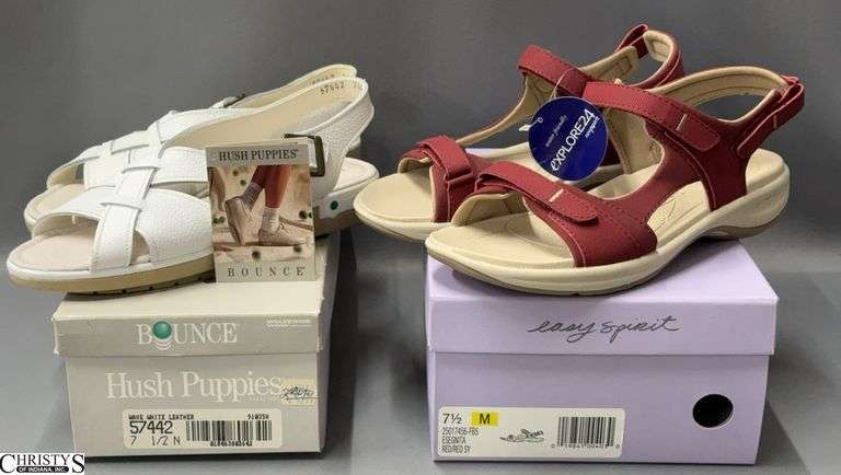 New Easy Spirit and Hush Puppies Ladies Sandals 7.5M and N image