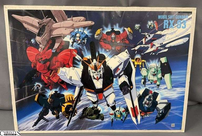 Mobile Suit Gundam Poster, Taped to Cardboard 30x22" image