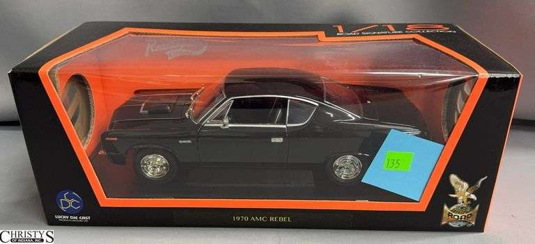 1/18 Road Signature Collection 1970 AMC Rebel Die Cast Collectible In Box image