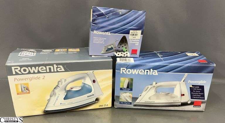 2 Rowenta Irons and Cleaning Kit image