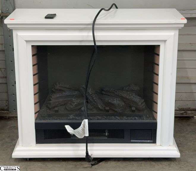 Masterflame Electric Fireplace - 32" x 12" x 27.5" - some finish wear image