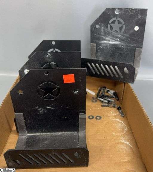4 Jeep/Auto Motif Metal Wall Brackets - 6" x 6.5" image