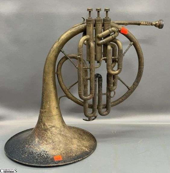 French Horn - Shows heavy corrosion - 16" image