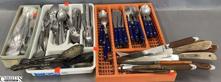 Stainless and Silverplate Flatware, Knives - Oneida, Rogers Bros, and Others image