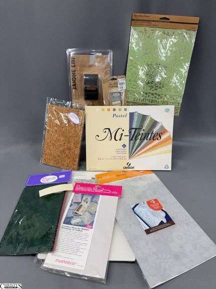 Laminating Sheets, Embossing Paper, Sanding Grip with Refills, Translucent Vellum, Velvet Paper, Cork, Tim Holz Flash Cards image