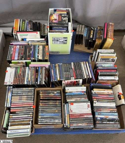 Skid of Various DVD's and Audio Books - Most appear religious and health based image