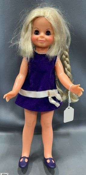 Chrissy's Cousin Velvet Doll by Ideal in Box.  Doll Approx. 15" image