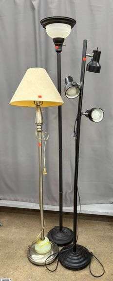 3 Floor Lamps - 71" of tallest image