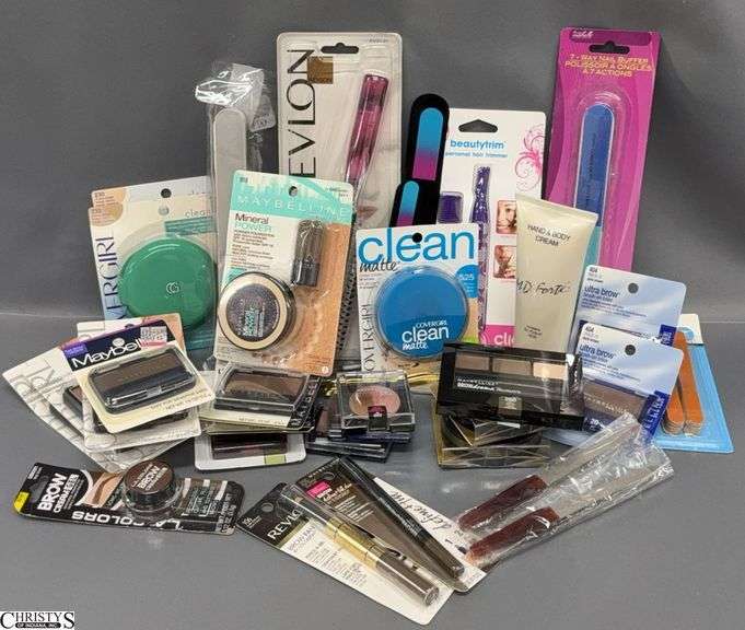 Assorted Makeup, Nail Clippers/Files, Beauty Products - Expiration not verified image