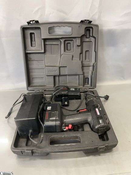 Craftsman 18V Cordless Drill - 2 Batteries and 1 Charger image