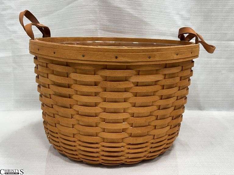 1997 Longaberger Corn Basket with Liner. image