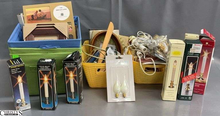 Tabletop Frames and Candle Lamps - 8" x 10" of largest frame image