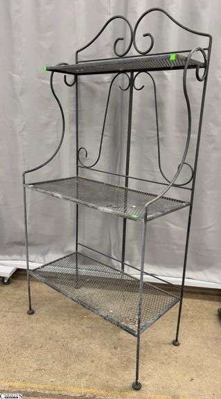 Wrought Iron Patio Etagere - 34" x 17" x 69" image