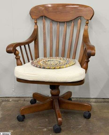Wooden Office Chair, 28x21x37" image