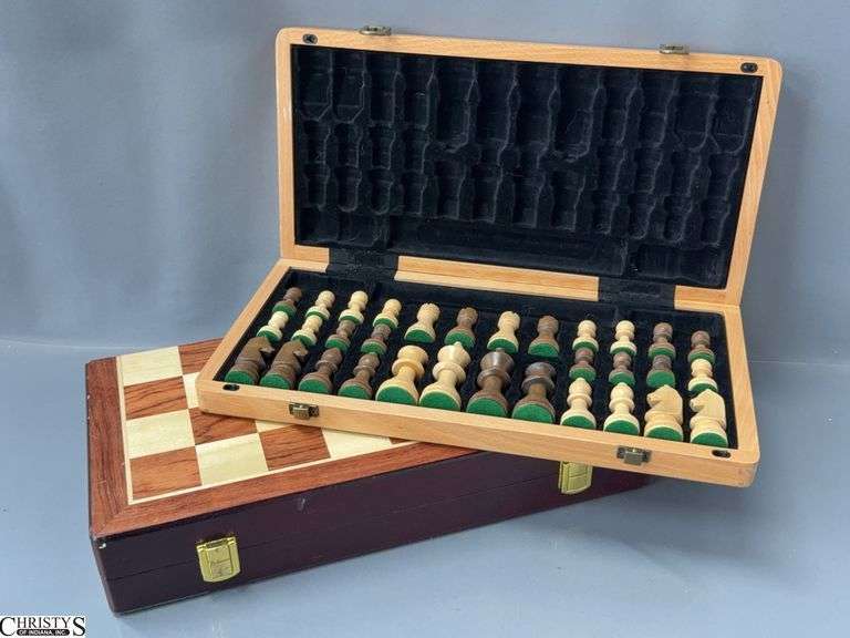 2 Wooden Chess Sets image