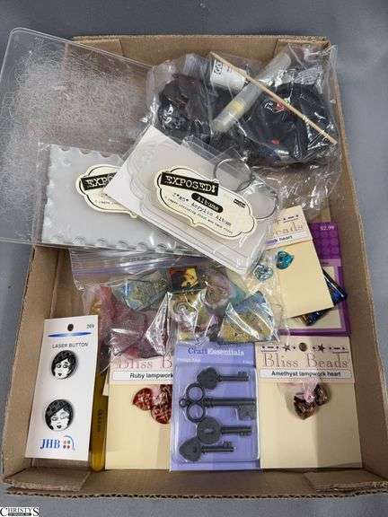 Crafting Items, Cutting Mats, Lampwork Beads, Pendants, Mini Albums, Buttons, Keys image