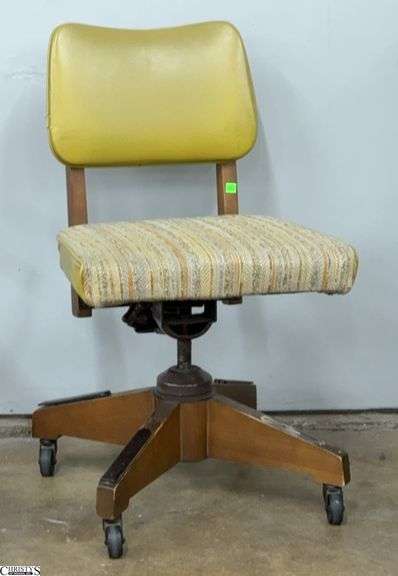 Mid Century Office Chair 18x18 Adjustable Height image