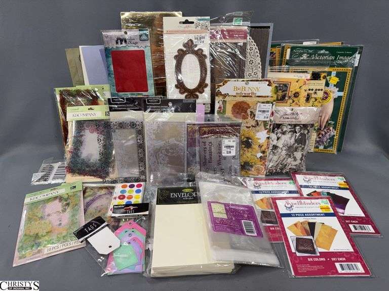 Paper Craft Products, Stickers, Stencils, Foil Sheets, Paper Tags, Vellum Pages, Wood Mini Frames, Envelopes, Bags image