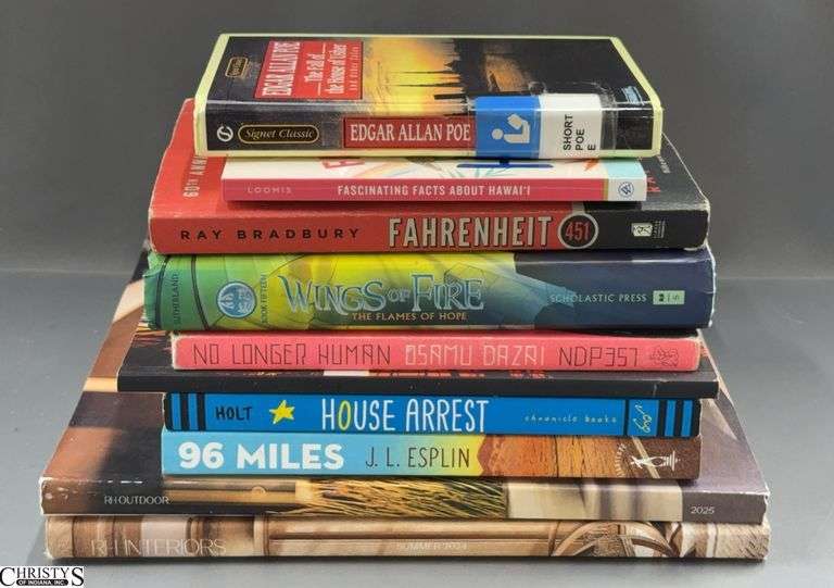 8 Teen Novels, Restoration Hardware Catalogs, image