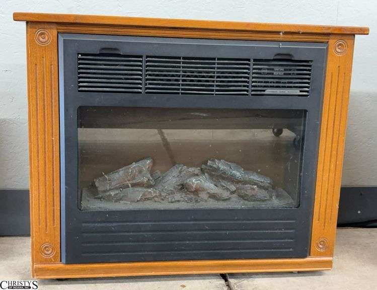 Life Smart Electric Infrared Fireplace Style Heater - 32" x 11.5" x 25" image