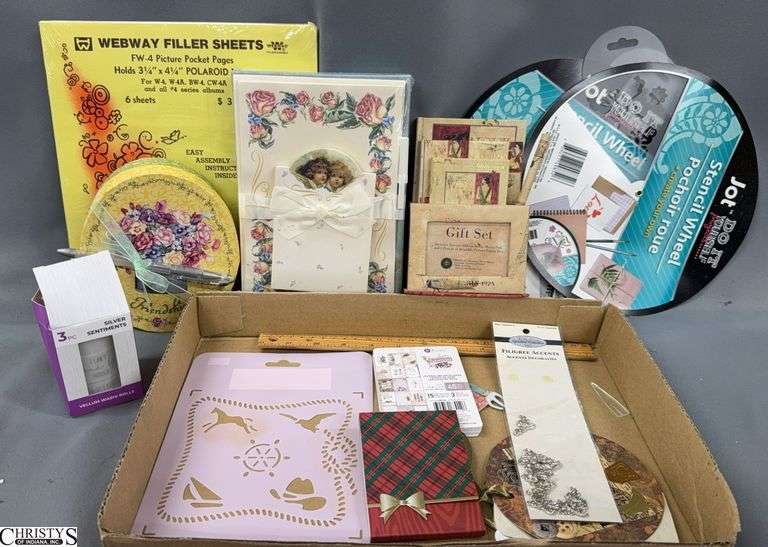 Stationary, Gift Sets, Stencil Wheels, Silver Sentiments Vellum Washi Rolls image