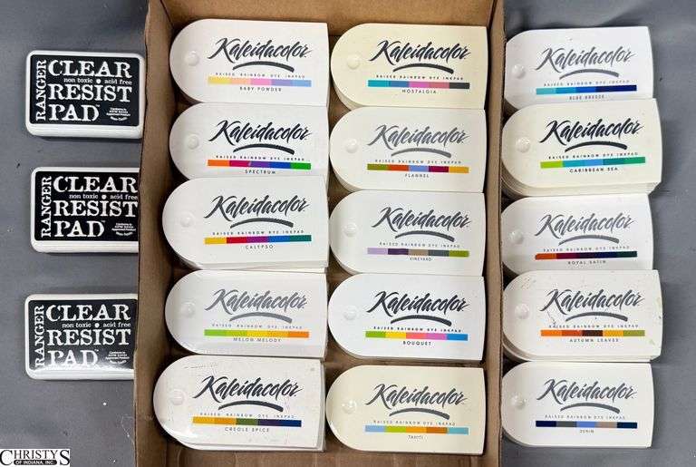 Kaleidacolor Ink Color Combo Stamping Pads, Clear Resist Pads image