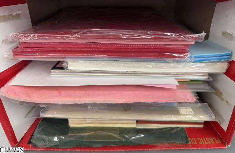 Card Stock, Pressed Paper Sheets, Colored and Embossed Pages image