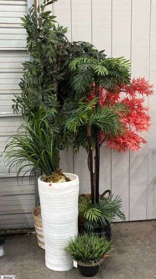 5 Artificial Plants and Trees - 83" of tallest image