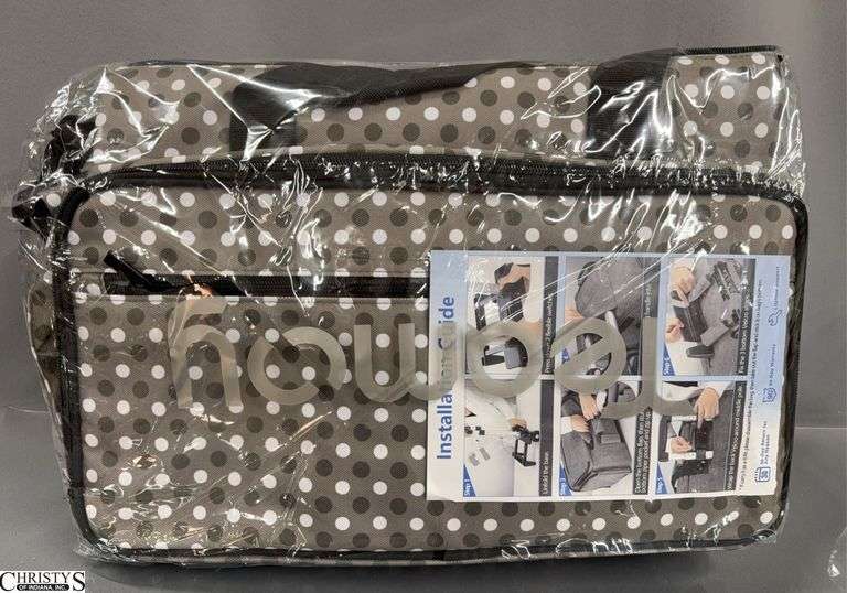 Teamoy Rolling Sewing Machine Bag, Black and Grey Dots image