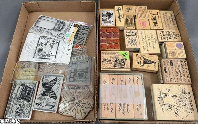 Woodblock Rubber, Cling and Clear Stamps image