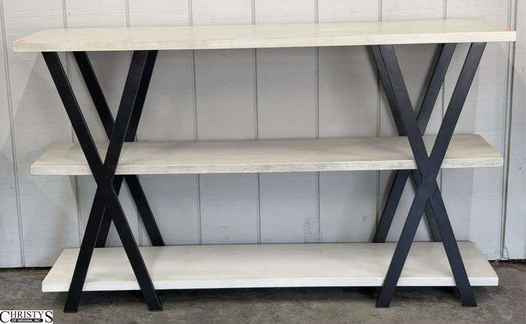 Modern Style Console Table - 55" x 14" x 33" - some finish wear image