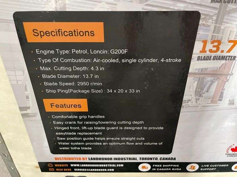 Land Honor LHRQ300 Heavy Duty Concrete Floor Saw Crowe Real Estate