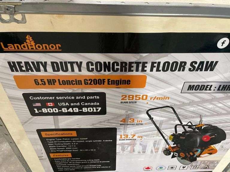 Land Honor LHRQ300 Heavy Duty Concrete Floor Saw Crowe Real Estate