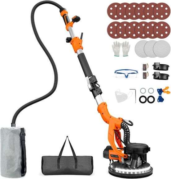 1000W Drywall Sander with Vacuum & LED image