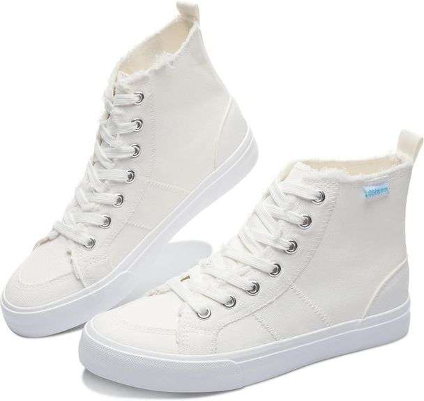 Obtaom Unisex Hi Top Canvas Fashion Sneakers Size 13.5