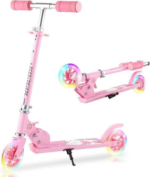 Scooter for Kids Ages 3-12 - Light Up Wheels image