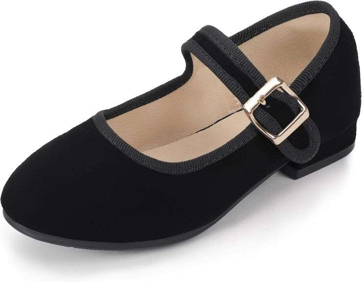 Hehainom Girls Low Heels Mary Jane Size 2