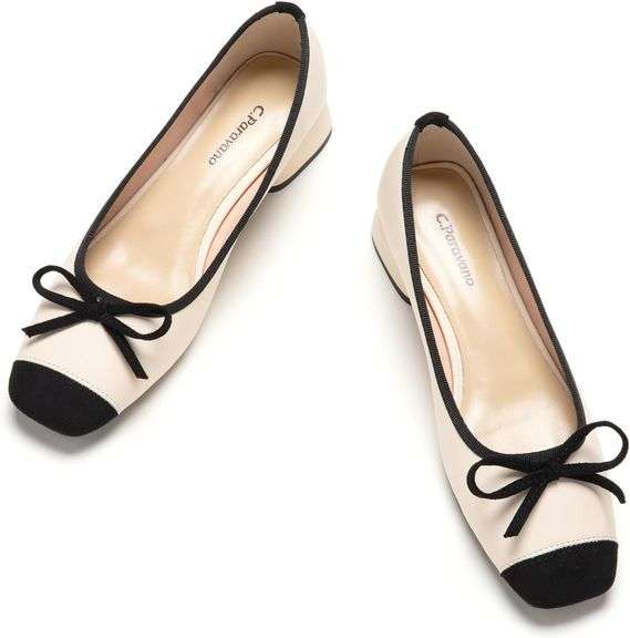 C.Paravano Pump | Square Toe Low Heels Sz 40