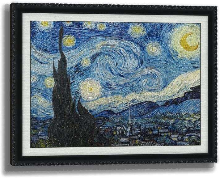 Van Gogh Starry Night 3D Art Framed Canvas image