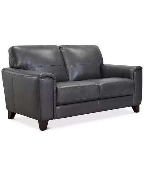 Brayna 65" Classic Leather Loveseat, Created for Macy's - Online Retail: $1989.00