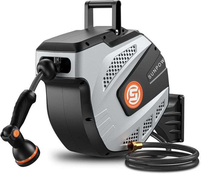 SUNPOW Retractable Hose Reel - 1/2 inch x 50ft image