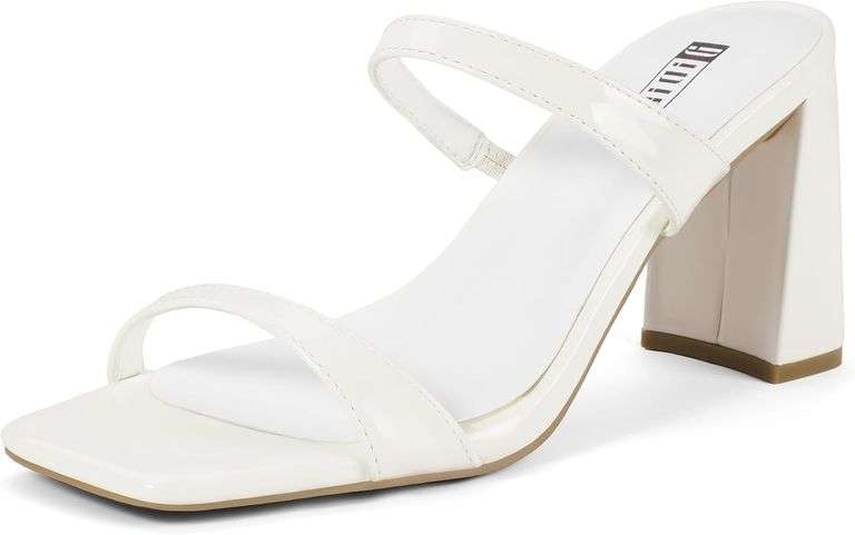 IDIFU IN3 Chunky Block Heels Women Open Toe Size 8