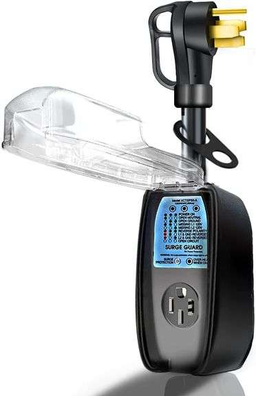 RV Surge Protector 50A 6500J with Waterproof Cover image