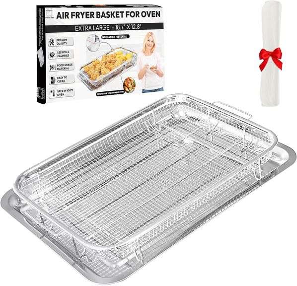 OvenCrisp 15.6x11.6 Air Fryer Basket & Tray Set